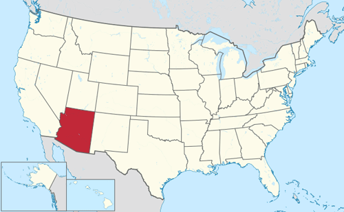 Arizona in the USA Arizona in the USA
